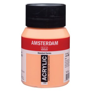 Amsterdam Standard pot 500ml - 224 Napelsgeel Rood
