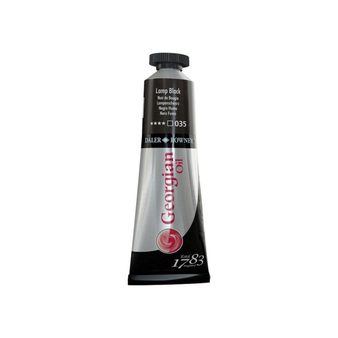 DR Georgian olieverf tube 38ml - 035 Lamp Black