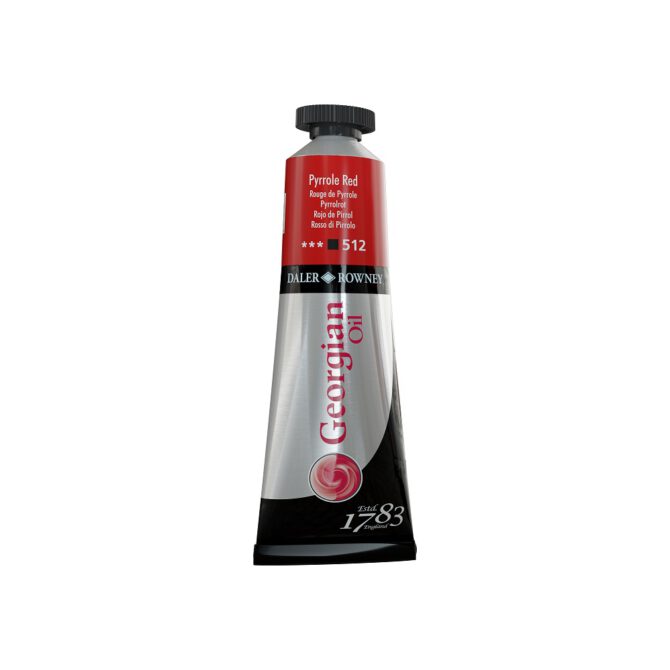 DR Georgian olieverf tube 38ml - 512 Pyrrole Red