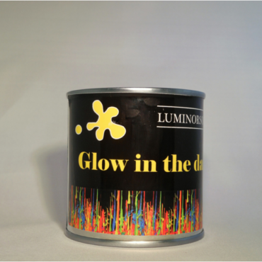Fotoluminescerende/glow in the dark verf - flacon 250gr. - geel