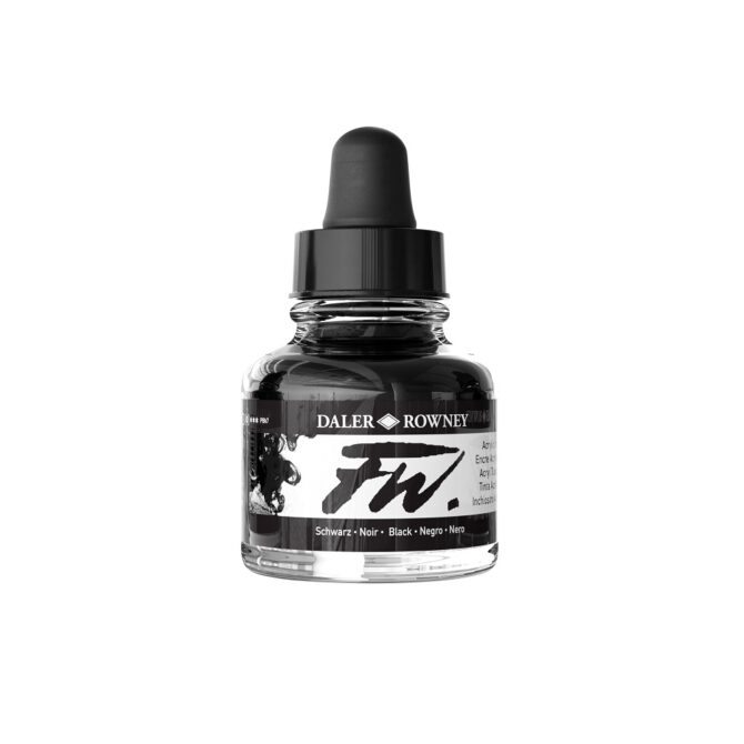 FW Artist Acrylinkt 29,5ml - no.28 Black