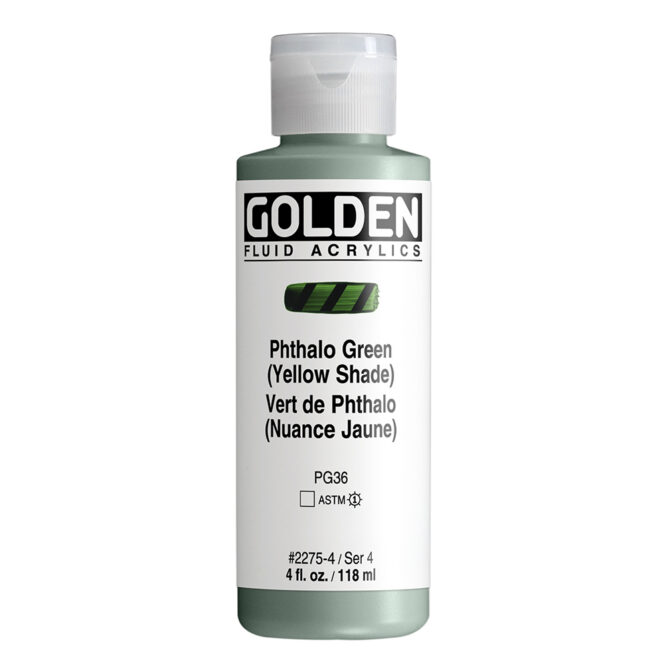 Golden Fluid Acrylics 118ml - 2275 Phthalo Green Y.S. (s4)