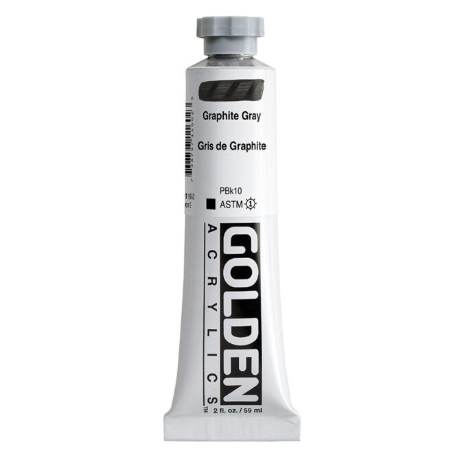 Golden Heavy Body Acrylics tube 59ml - 1160 Graphite Gray (s2)