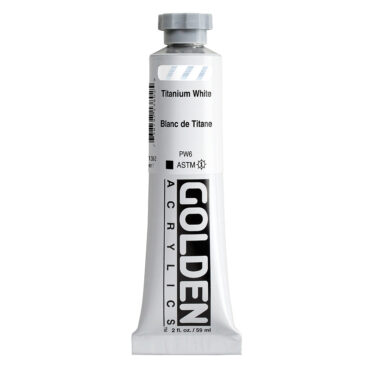 Golden Heavy Body Acrylics tube 59ml - 1380 Titanium White (s1)