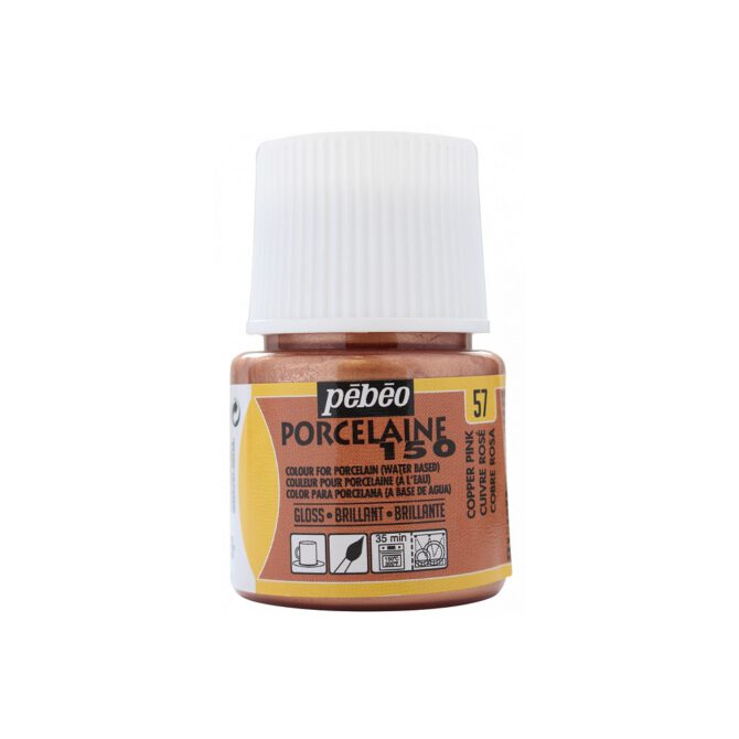 Pebeo Porcelaine 150 Porseleinverf 45ml - 57 Copper Pink