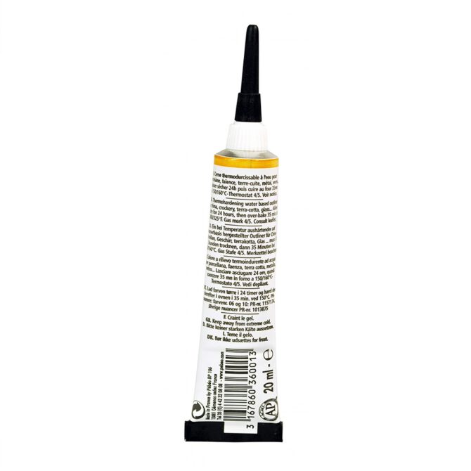 Pebeo Porcelaine Outliner tube 20ml - 01 Marseilles Yellow