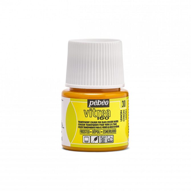 Pebeo Vitrea glasverf 45ml FROSTED - 30 Lemon