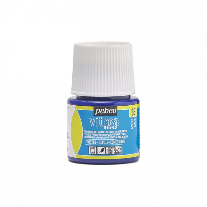 Pebeo Vitrea glasverf 45ml FROSTED - 36 Azure