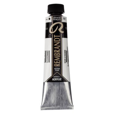 Rembrandt Acrylverf tube 40ml - no.701 ivoorzwart