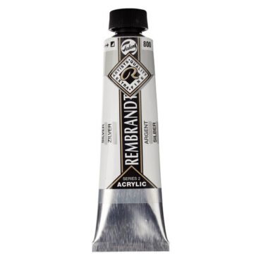 Rembrandt Acrylverf tube 40ml - no.800 zilver