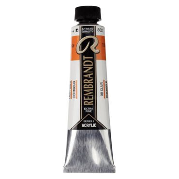 Rembrandt Acrylverf tube 40ml - no.802 lichtgoud