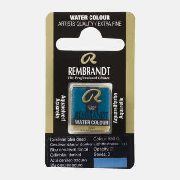 Rembrandt water colour half napje - 550 Cerulean blue deep (s3)