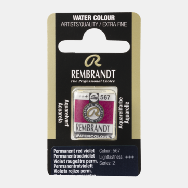 Rembrandt water colour half napje - 567 Perm. red violet (s2)