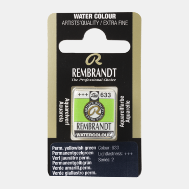 Rembrandt water colour half napje - 633 Perm. yellow green (s2)