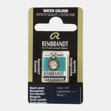 Rembrandt water colour half napje - 640 Bluish green (s2)