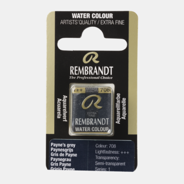 Rembrandt water colour half napje - 708 Paynes grey (s1)