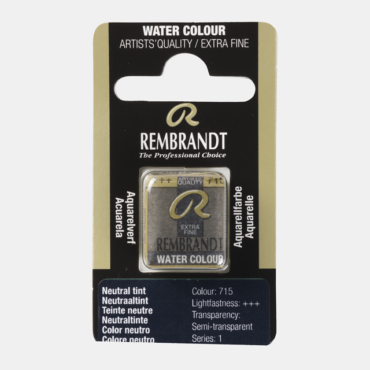 Rembrandt water colour half napje - 715 Neutral tint (s1)