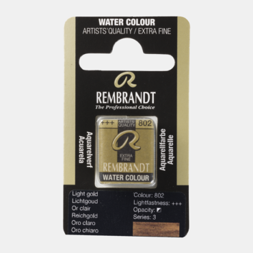 Rembrandt water colour half napje - 802 Light gold (s3)