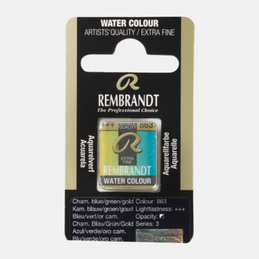 Rembrandt water colour half napje - 863 Chameleon blue/green/gold (s3)