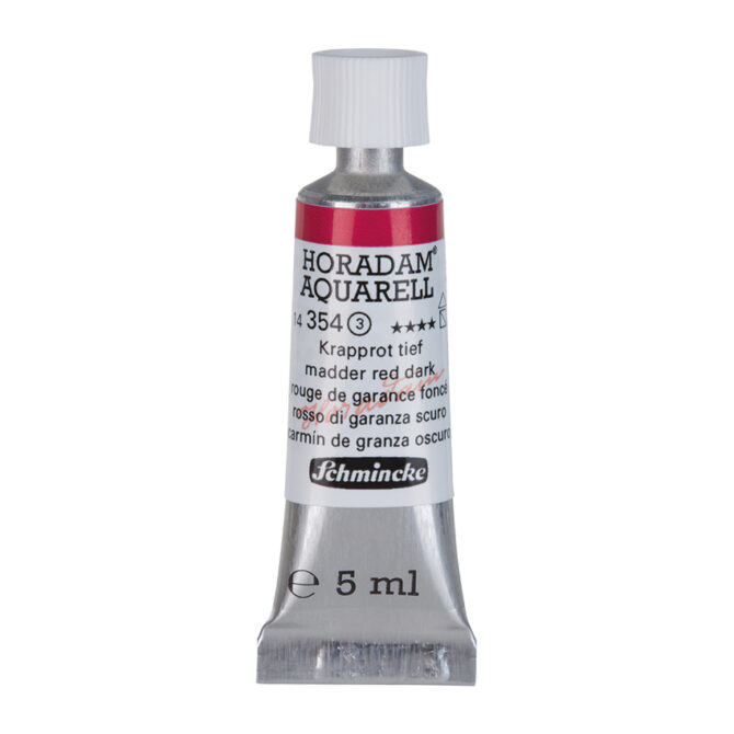 Schmincke Horadam Aquarel tube 5ml - 354 Madder Red Dark (s3)