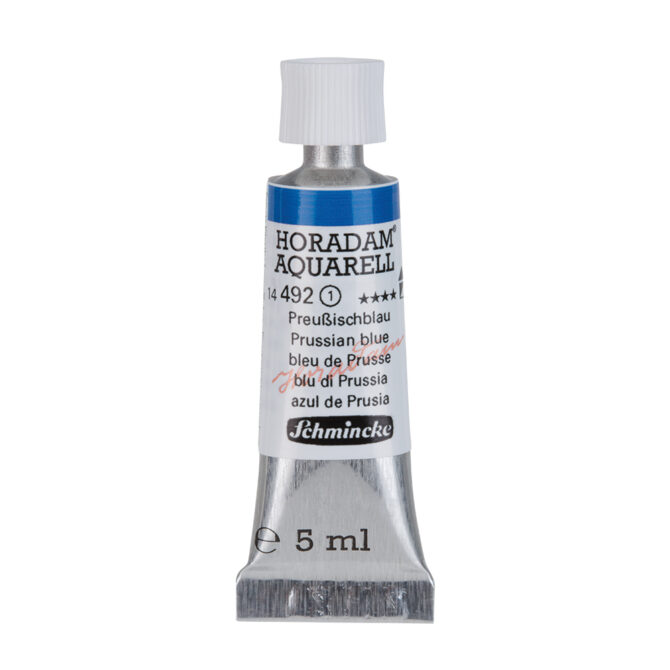 Schmincke Horadam Aquarel tube 5ml - 492 Prussian Blue (s1)