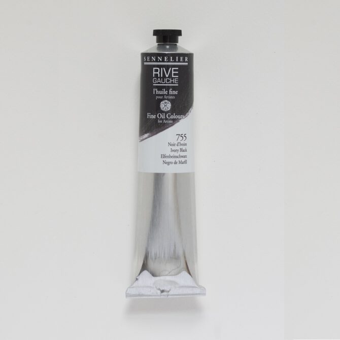 Sennelier Rive Gauche Olieverf tube 200ml - 755 Ivoorzwart