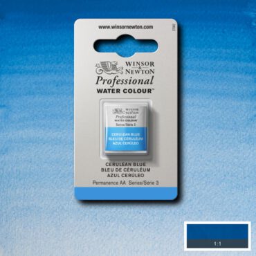 W&N Artists Aquarel 1/2 napje - 137 Cerulean Blue (s3)