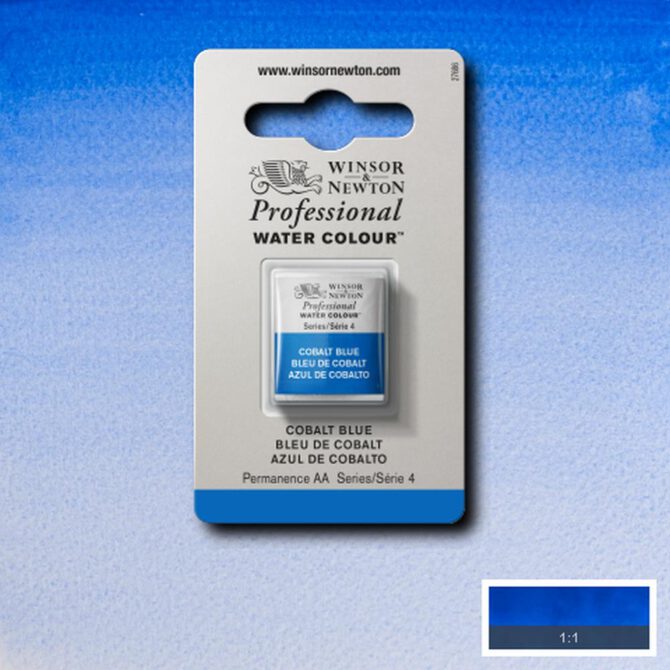 W&N Artists Aquarel 1/2 napje - 178 Cobalt Blue (s4)