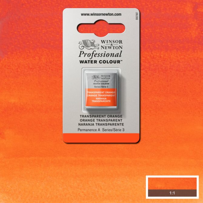 W&N Artists Aquarel 1/2 napje - 650 Transparant Orange (s3)