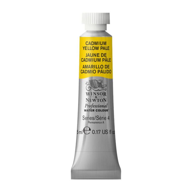 W&N Artists Aquarel tube 5ml - 118 Cadmium Yellow Pale (s4)