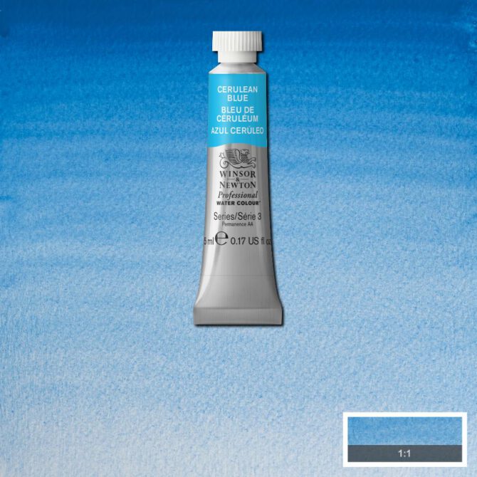 W&N Artists Aquarel tube 5ml - 137 Cerulean Blue (s3)