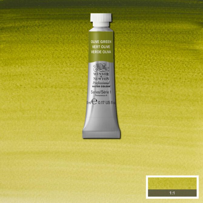 W&N Artists Aquarel tube 5ml - 447 Olive Green (s1)