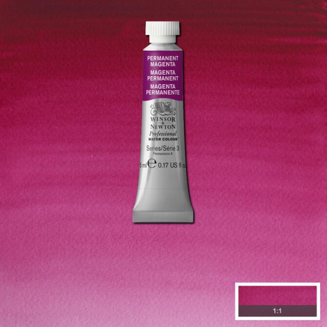 W&N Artists Aquarel tube 5ml - 489 Permanent Magenta (s3)