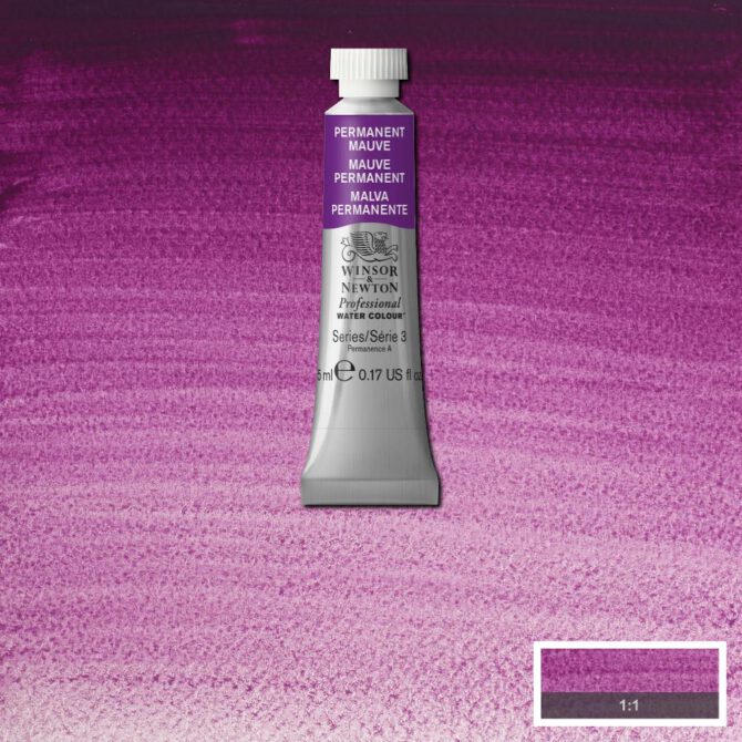 W&N Artists Aquarel tube 5ml - 491 Permanent Mauve (s3)