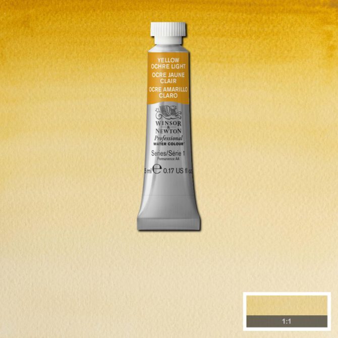 W&N Artists Aquarel tube 5ml - 745 Yellow Ochre Light (s1)