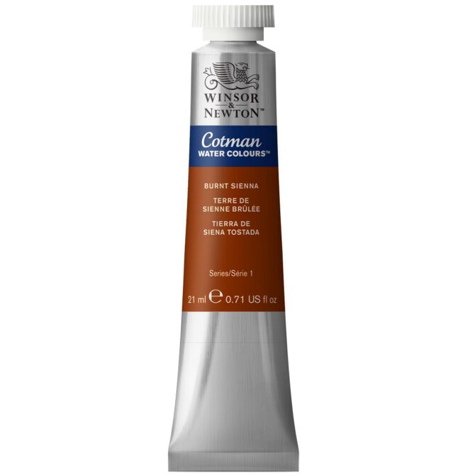 W&N Cotman aquarelverf 21ml - 074 Burnt Sienna