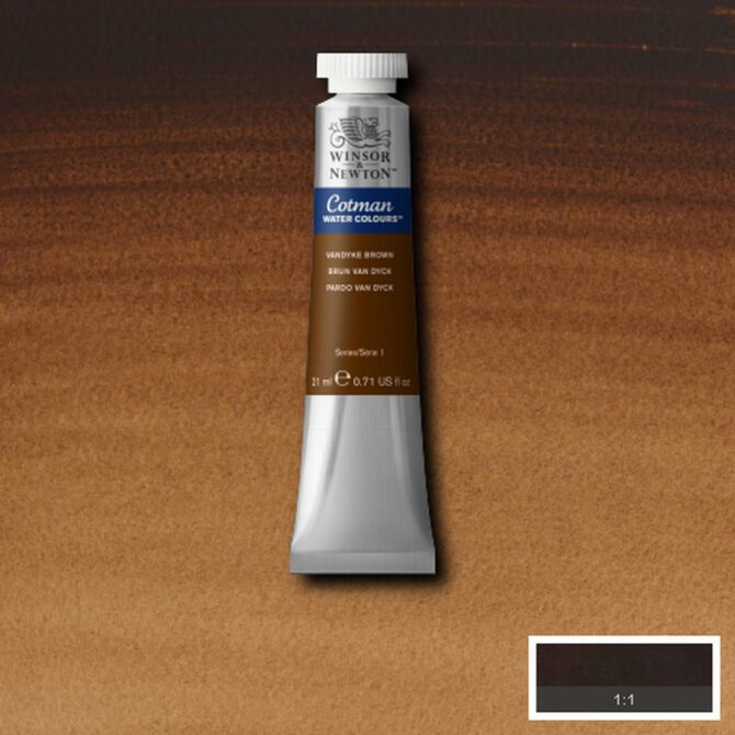 W&N Cotman aquarelverf 21ml - 676 Vandyke Brown