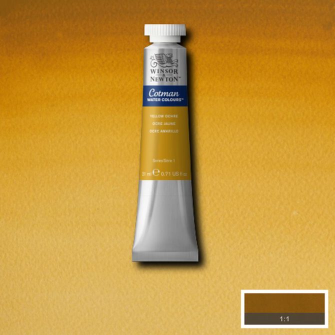 W&N Cotman aquarelverf 21ml - 744 Yellow Ochre