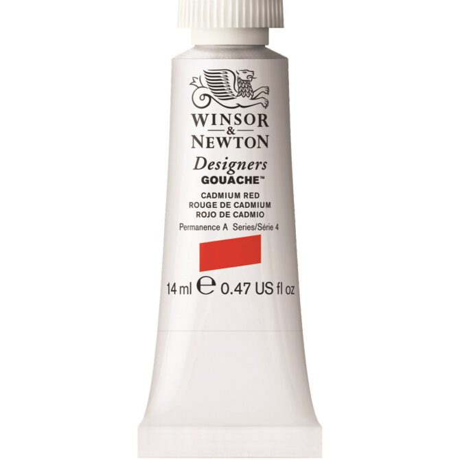 W&N Designers Gouache tube 14ml - 094 Cadmium Red (s4)