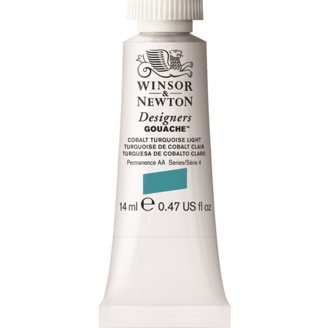 W&N Designers Gouache tube 14ml - 191 Cobalt Turquoise Light (s4)