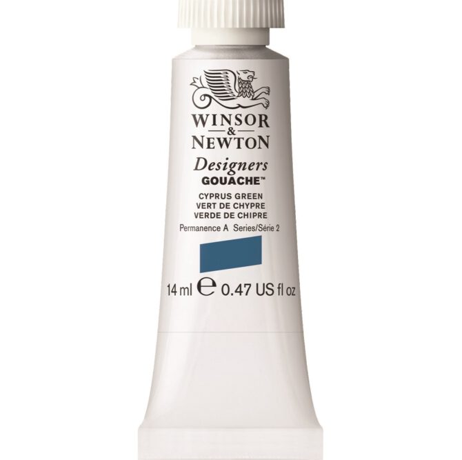 W&N Designers Gouache tube 14ml - 211 Cyprus Green (s2)