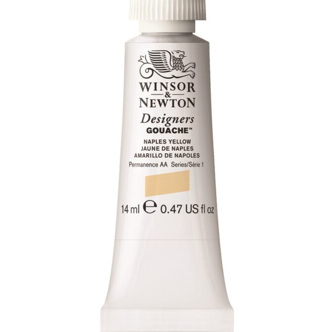 W&N Designers Gouache tube 14ml - 422 Naples Yellow (s1)