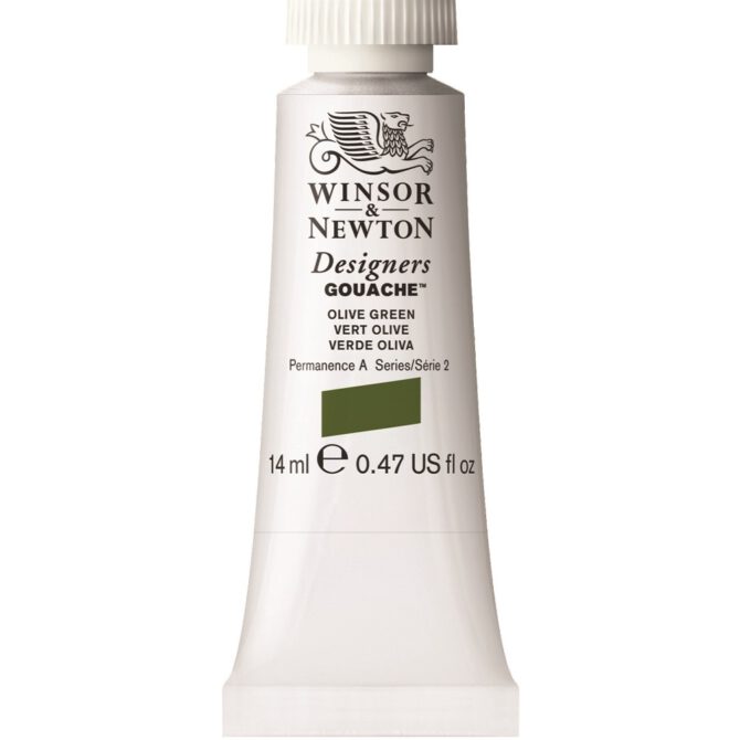 W&N Designers Gouache tube 14ml - 447 Olive Green (s2)