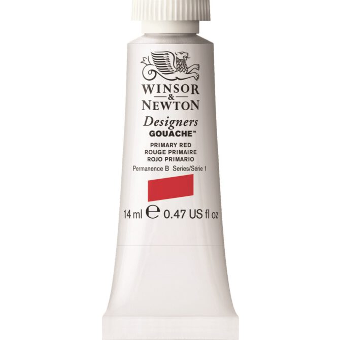 W&N Designers Gouache tube 14ml - 524 Primary Red (s1)