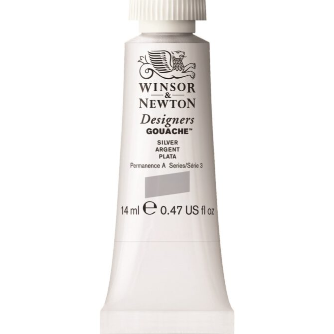 W&N Designers Gouache tube 14ml - 617 Silver (imitation) (s3)