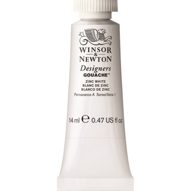 W&N Designers Gouache tube 14ml - 748 Zinc White (s1)