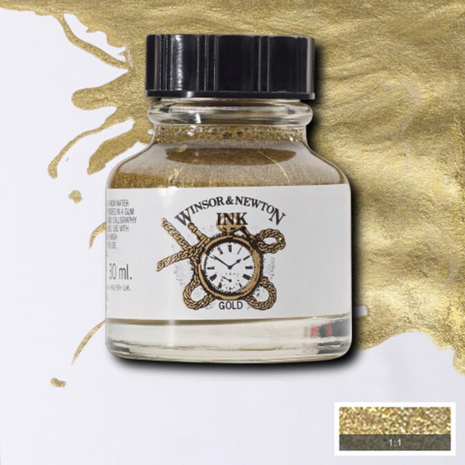 W&N Drawing ink 30ml - 283 Gold