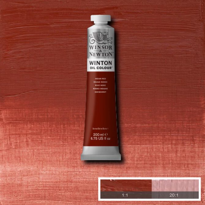 W&N Winton Olieverf 200ml - 317 Indian Red