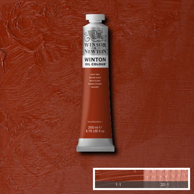 W&N Winton Olieverf 200ml - 362 Light Red