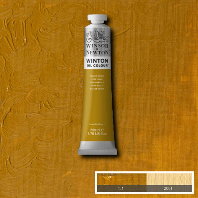 W&N Winton Olieverf 200ml - 744 Yellow Ochre